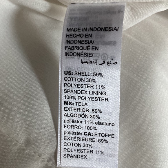 WHBM soft cream fully lined suit size 10 blazer/8 skirt, NWT - Picture 4 of 12